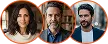 Avatars van tevreden InvestHub 3.0 gebruikers